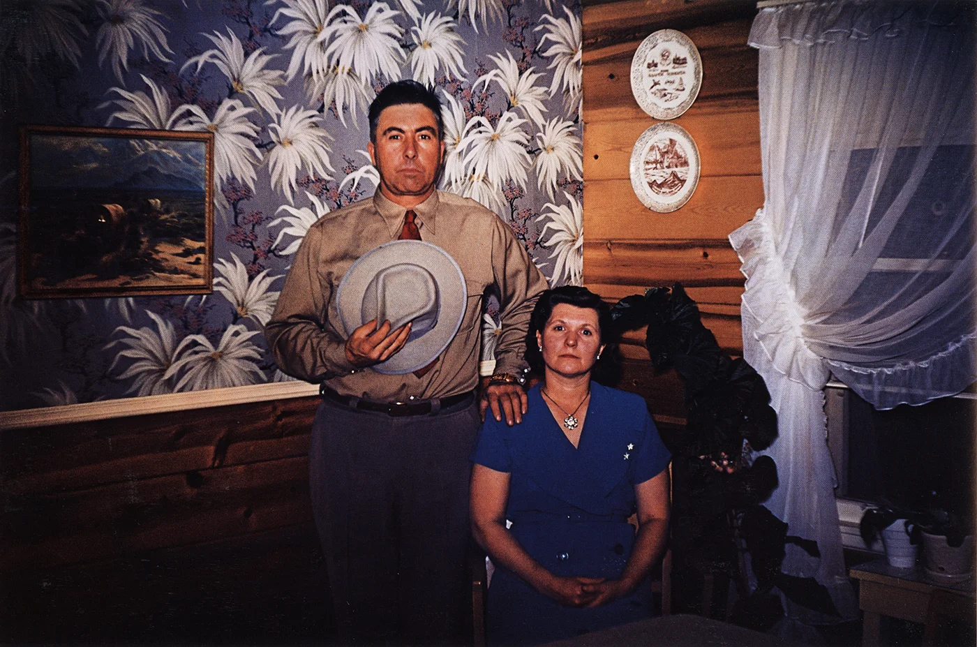 Guy Stricherz Americans in Kodachrome 1945-1965 Dakota Couple, Rapid City, South Dakota , 1953 Photographer: Guy Van Nice 16 x 20 inches Dye Transfer Print