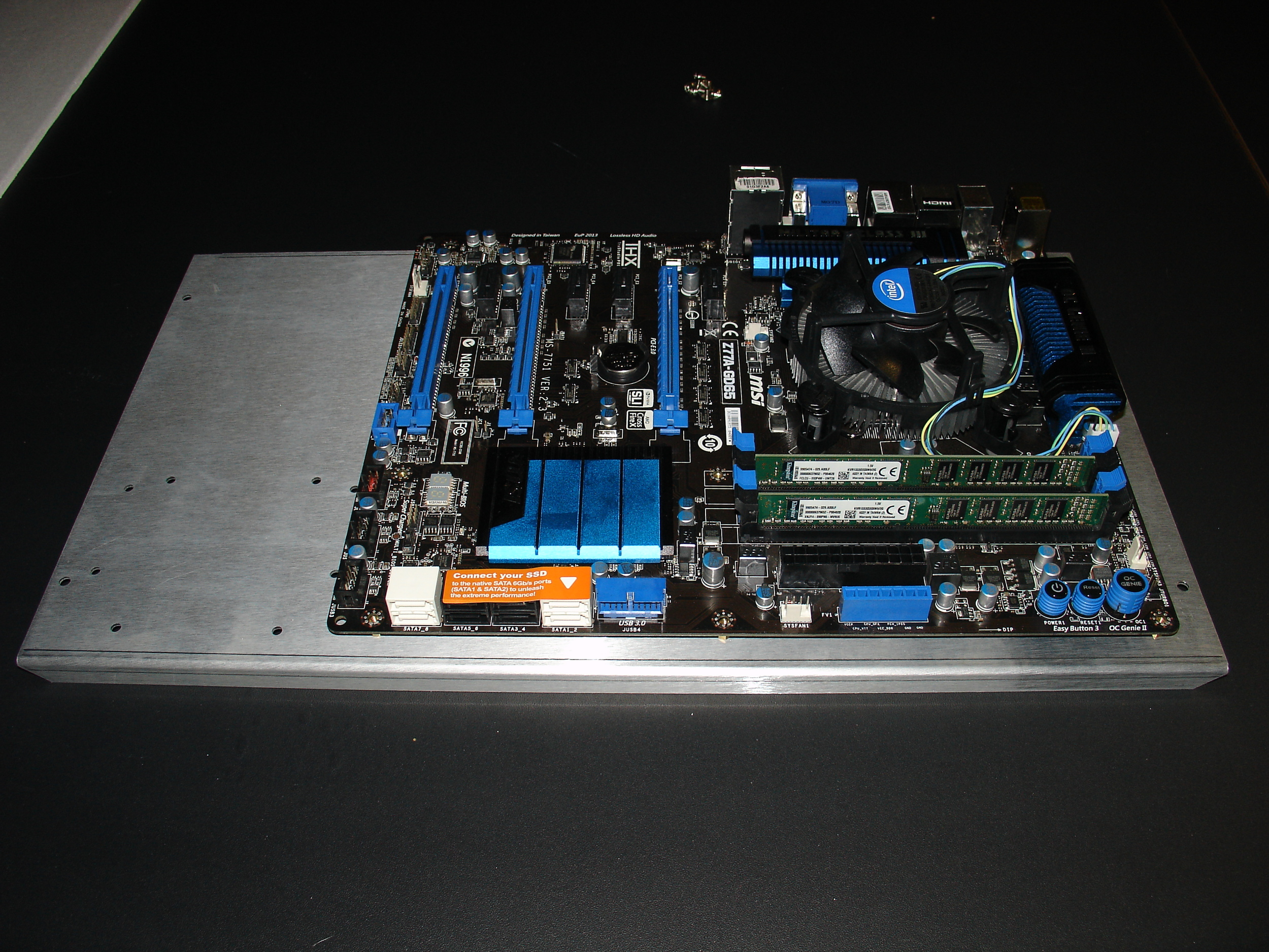 ATX Motherboard on Motherboard Tray