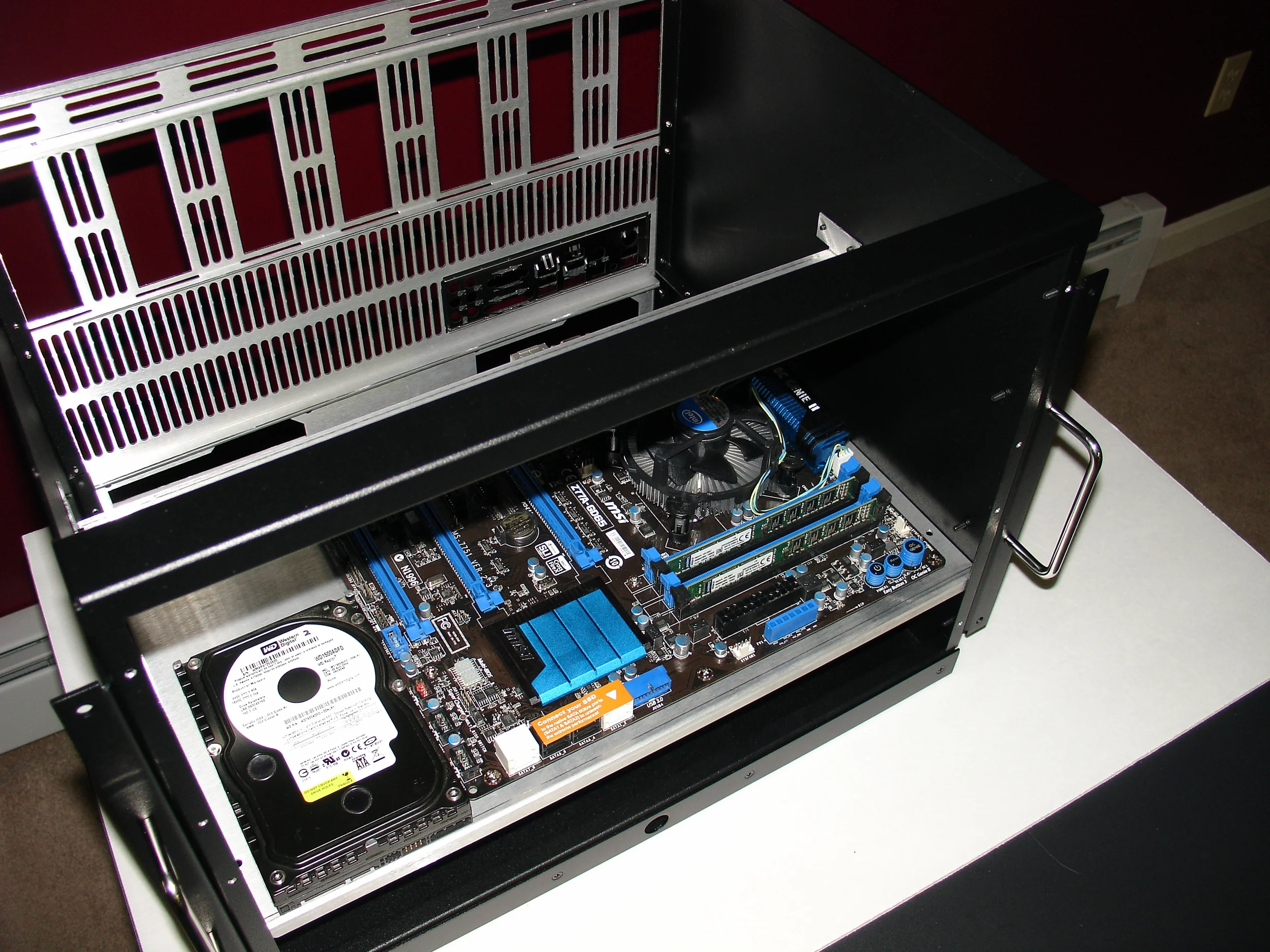 Motherboard Tray at Front of Chassis