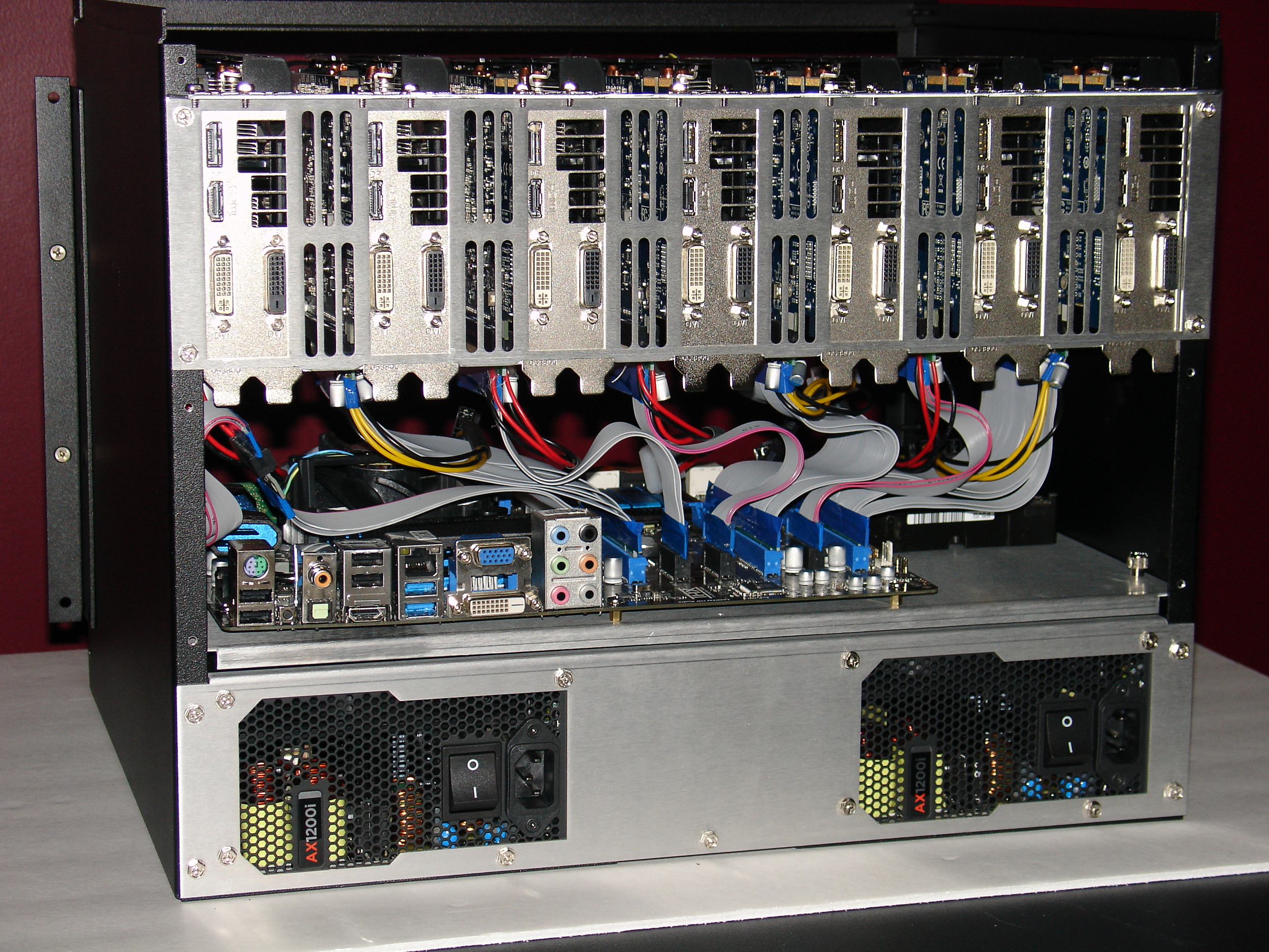 7 GPU Cards Fully Installed