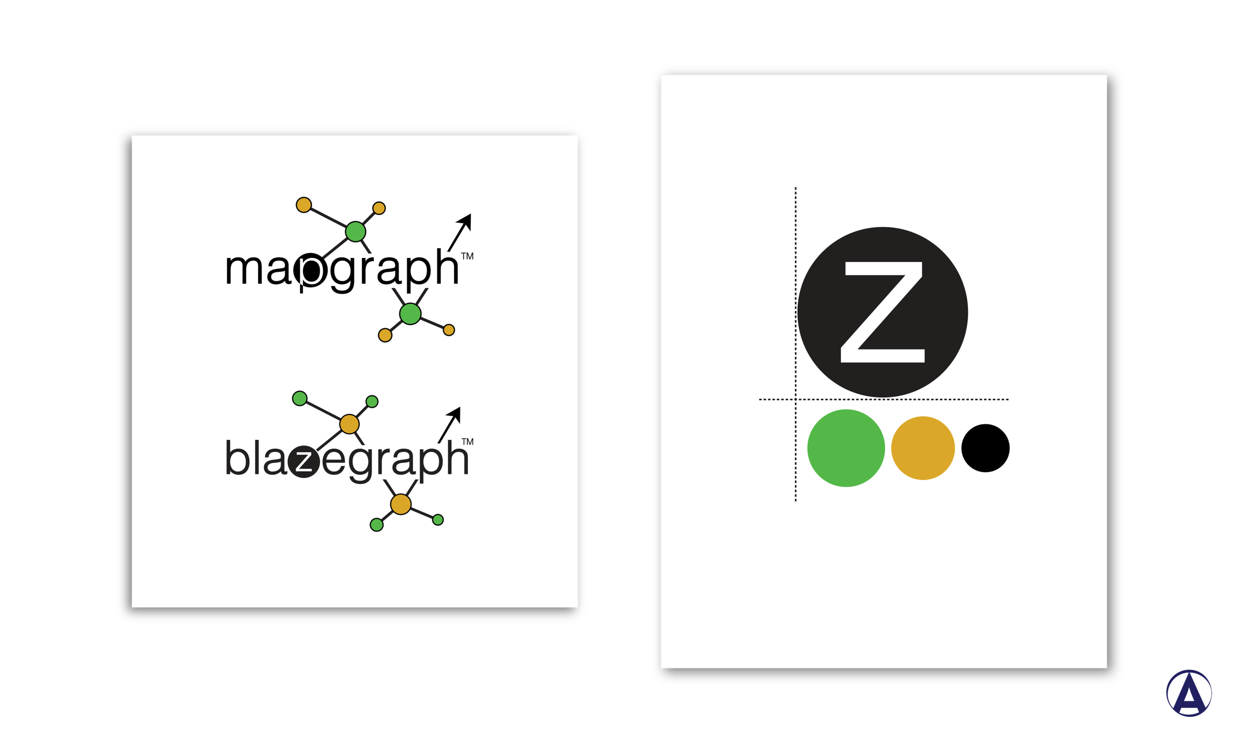 Logo creation for Systap companies, Mapgraph and Blazegraph