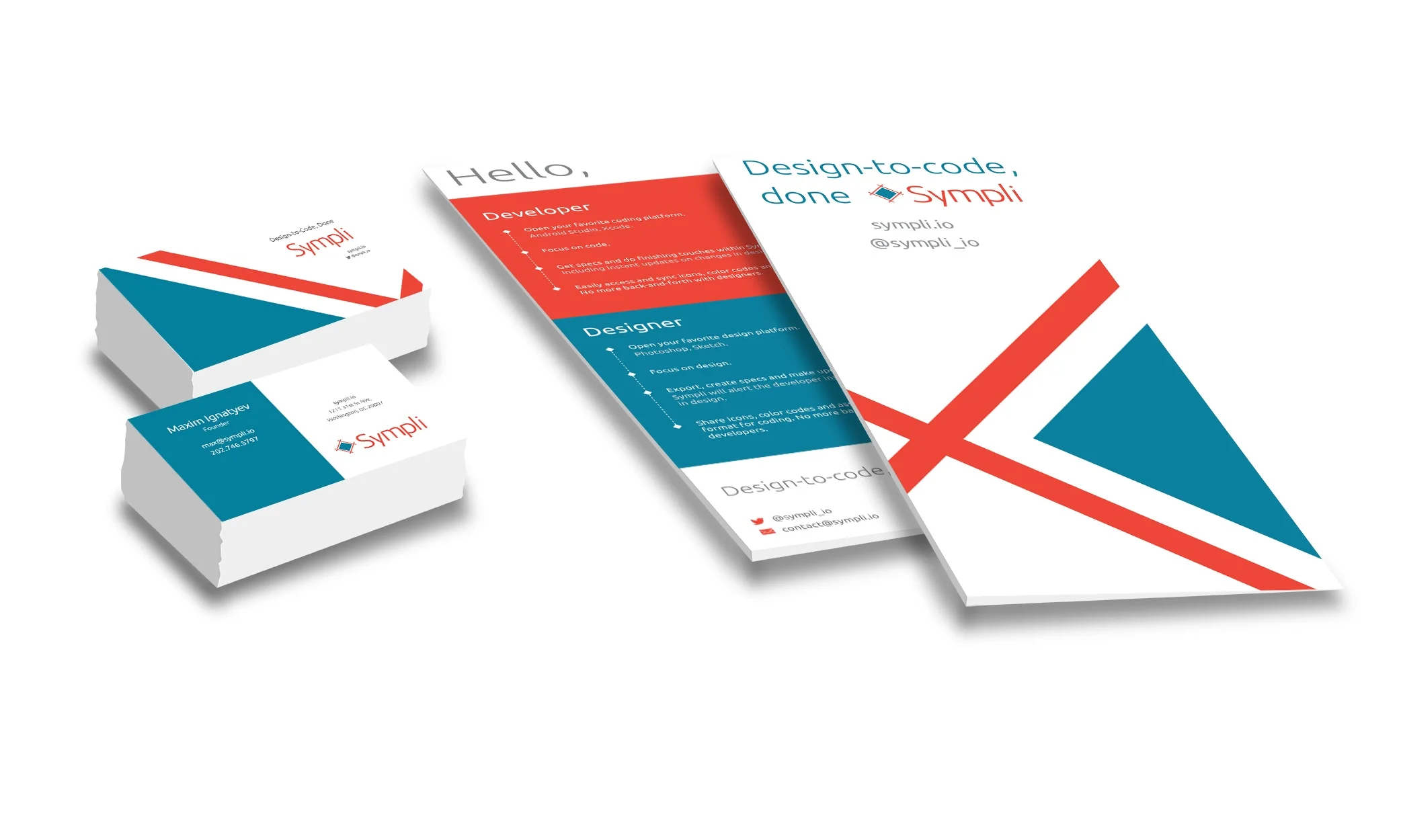 One-pager design and printing for Sympli