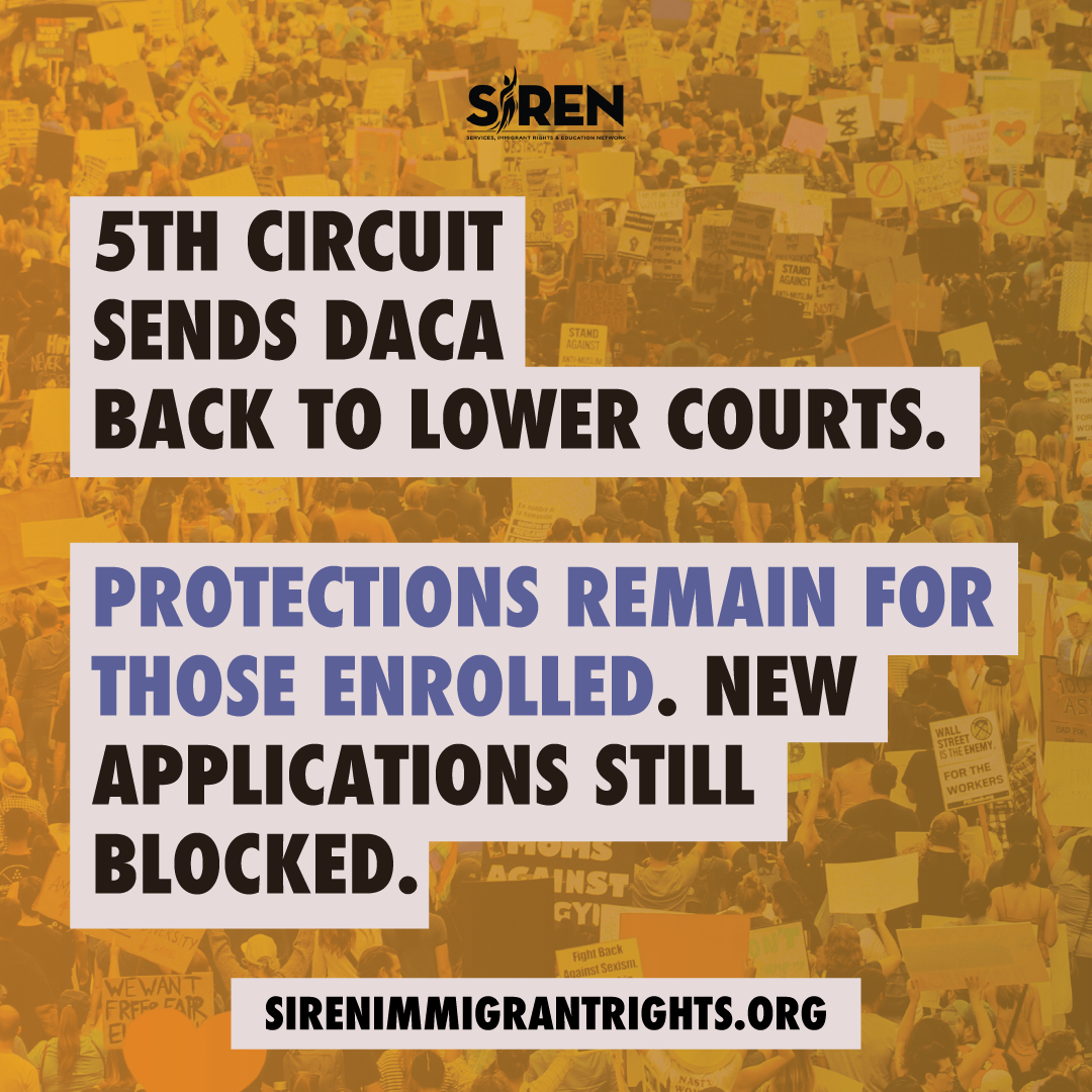 SIREN Statement on DACA Appellate Court Decision