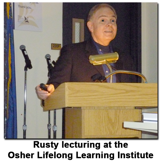 Southgate Coins owner Rusty Goe lectures about the Carson City Mint at the Osher Lifelong Learning Institute