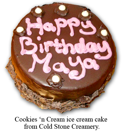 Southgate Coins upholds company tradition by presenting Maya Jones with her birthday cake