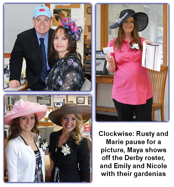 Southgate Coins Kentucky Derby Day tradition involves all employees to wear hats and pick a horse to win