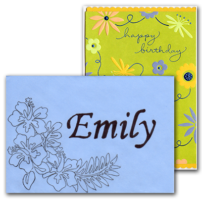 Southgate coins employee Nicole Hoff decorates a birthday card for Emily