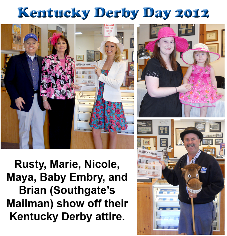 Southgate Coins continues company tradition of dressing for Kentucky Derby Day after selling rare coins