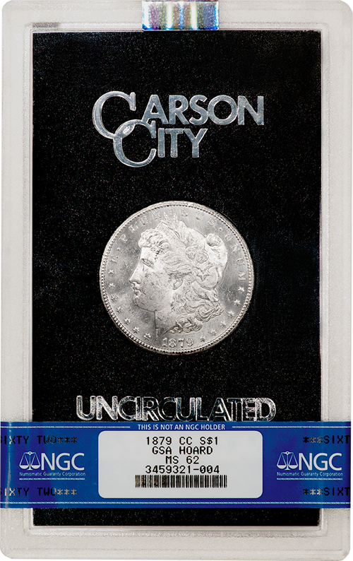 1879-CC GSA Morgan Silver Dollar NGC MS-62 — Southgate Coins