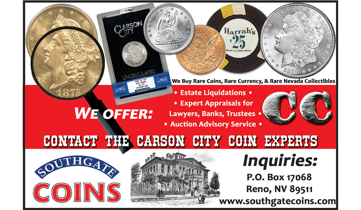 Southgate Coins Offers Appraisals, Estate Liquidations, and Auction Representation