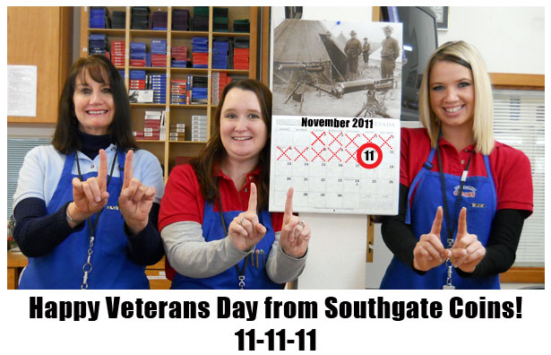 Southgate Coins employees celebrate Veteran's Day 2011