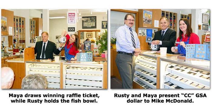 Mike McDonald wins Southgate Coins 10 year anniversary drawing
