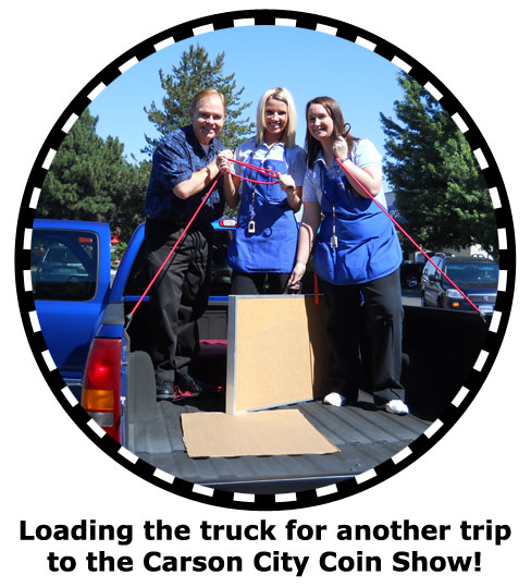 Southgate Coins staff prepares to attend Carson City Coin Show