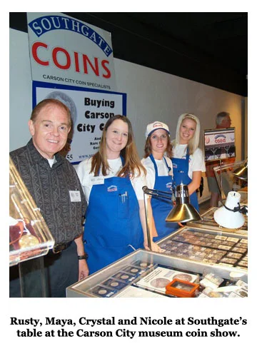 Southgate Coins staffers gather at the Carson City Coin Show