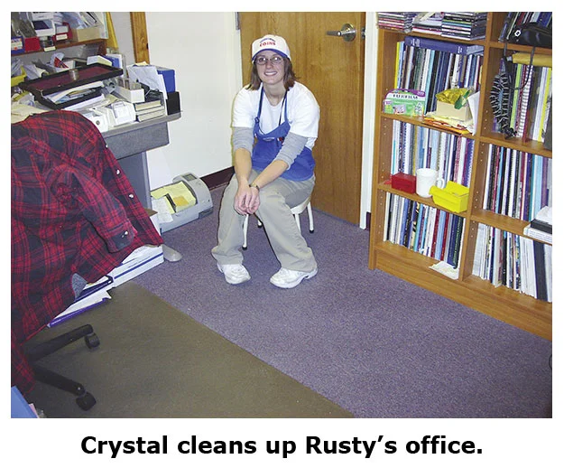 Rusty’s office gets a much needed cleanup at the coin shop