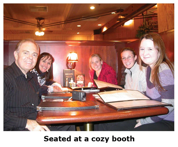 The whole coin shop crew is anticipating their Christmas feast
