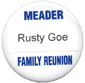 Rusty has his own Meader Family Badge