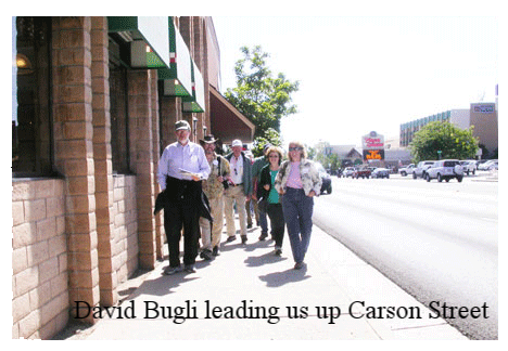 David Bugli leading us up Carson Street