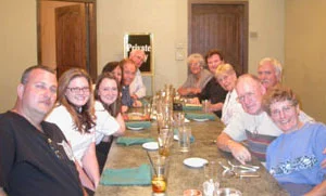 Members of the Carson City Coin Collectors of America gather for dinner after the coin show