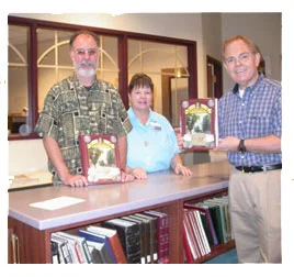 Rusty offering copies of his new James Crawford book