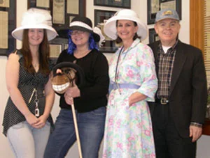 Decorative hats are part of the special occasion of Kentucky Derby Day