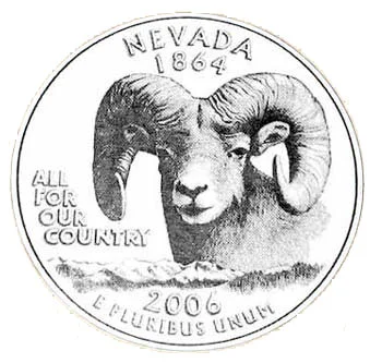 Southgate Coins displays a submission for the Nevada Statehood quarter design