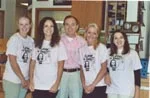 Southgate Coins cheer staff posing for the camera