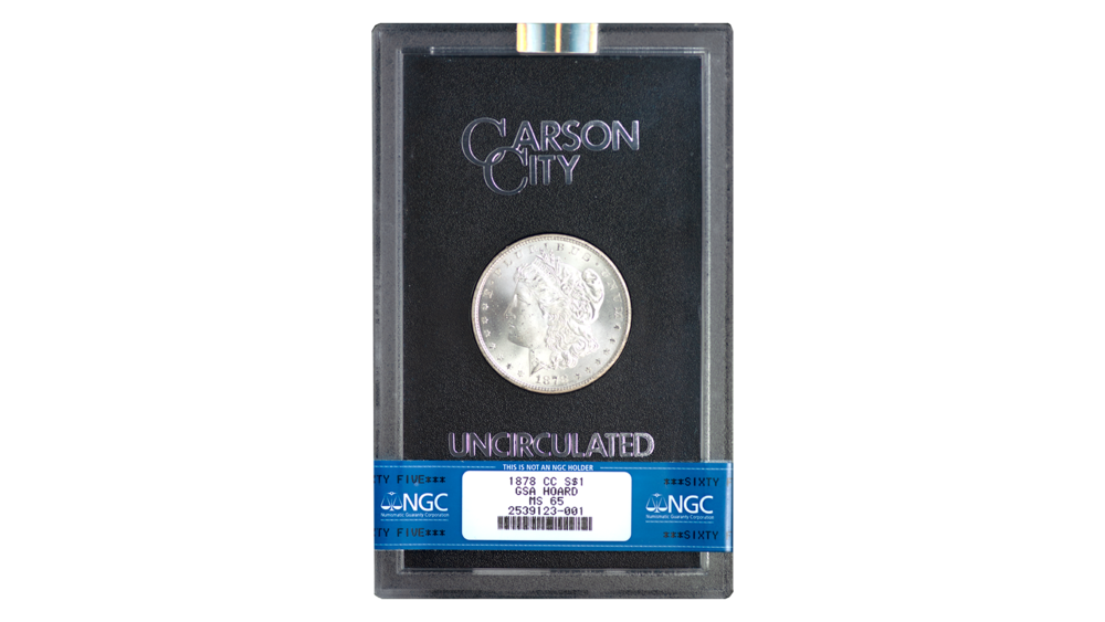 カンナ 1878-CC-GSA-M$1-NGC-MS-65-Slab