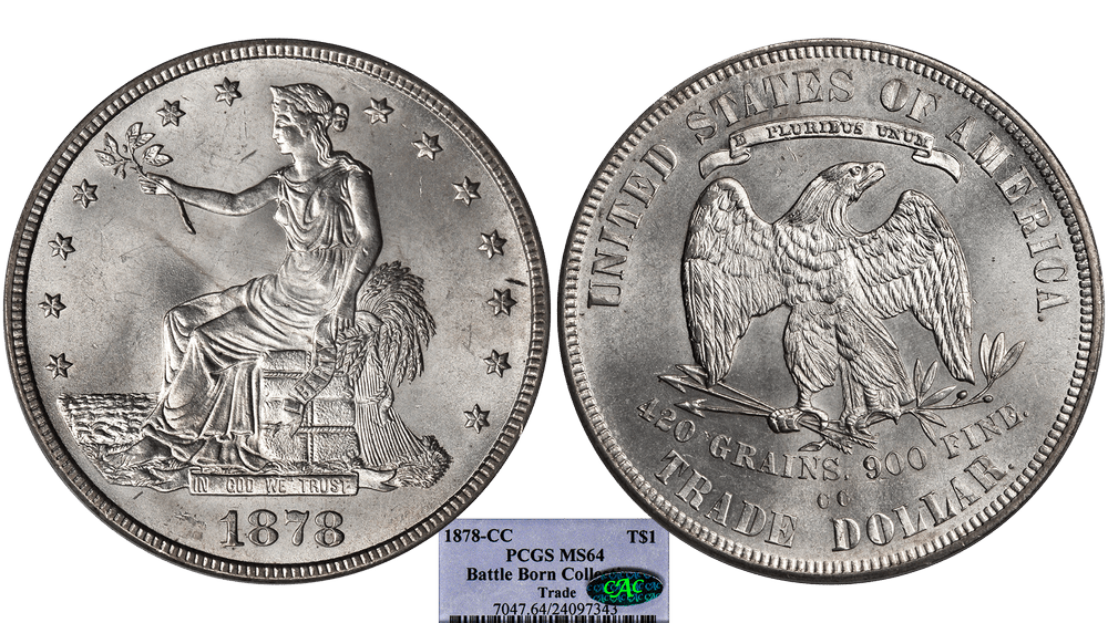 1878-CC-T$-PCGS-MS-64-Rare-