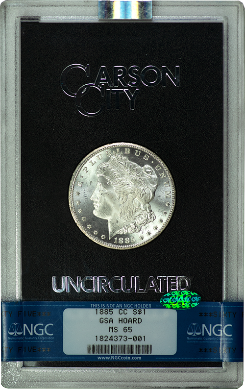 1885-CC GSA Morgan Silver Dollar NGC MS-65 CAC — Southgate Coins