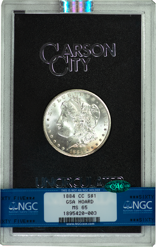 1884-CC GSA Morgan Silver Dollar NGC MS-65 CAC — Southgate Coins