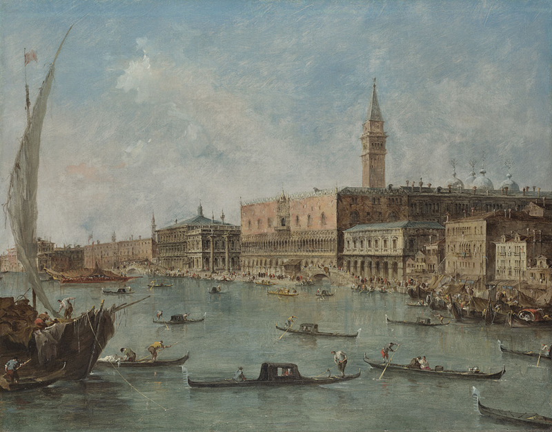 Guardi - The Doges Palace and the Molo, c.1770