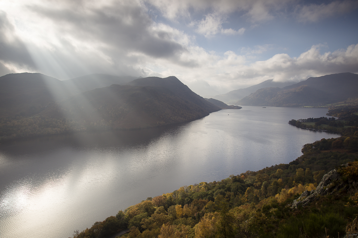Ullswater from gowbarrow fell - south towards glenridding