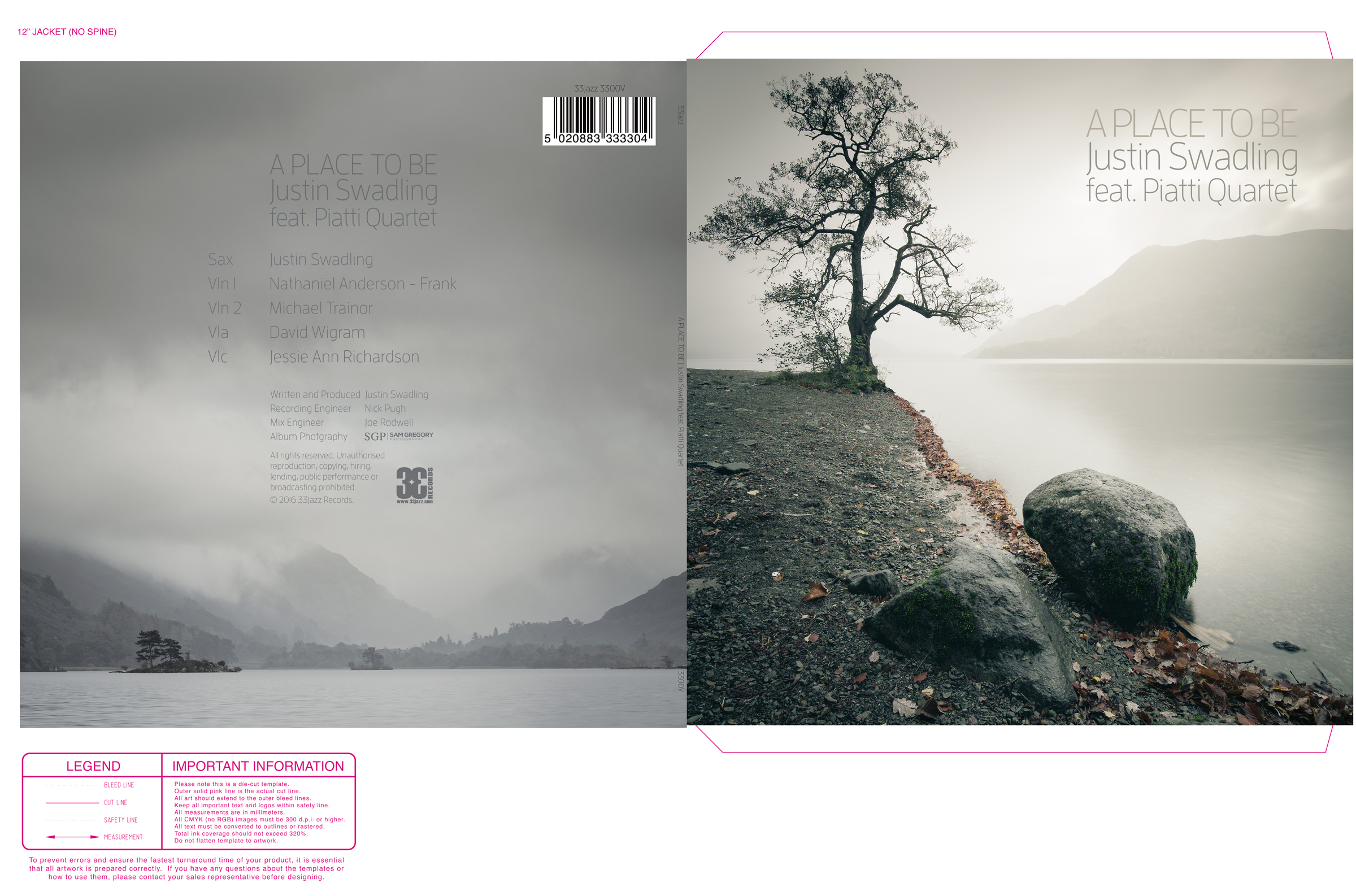 The final back (left) and front (right) covers...I can't wait to get my hands on the vinyl!