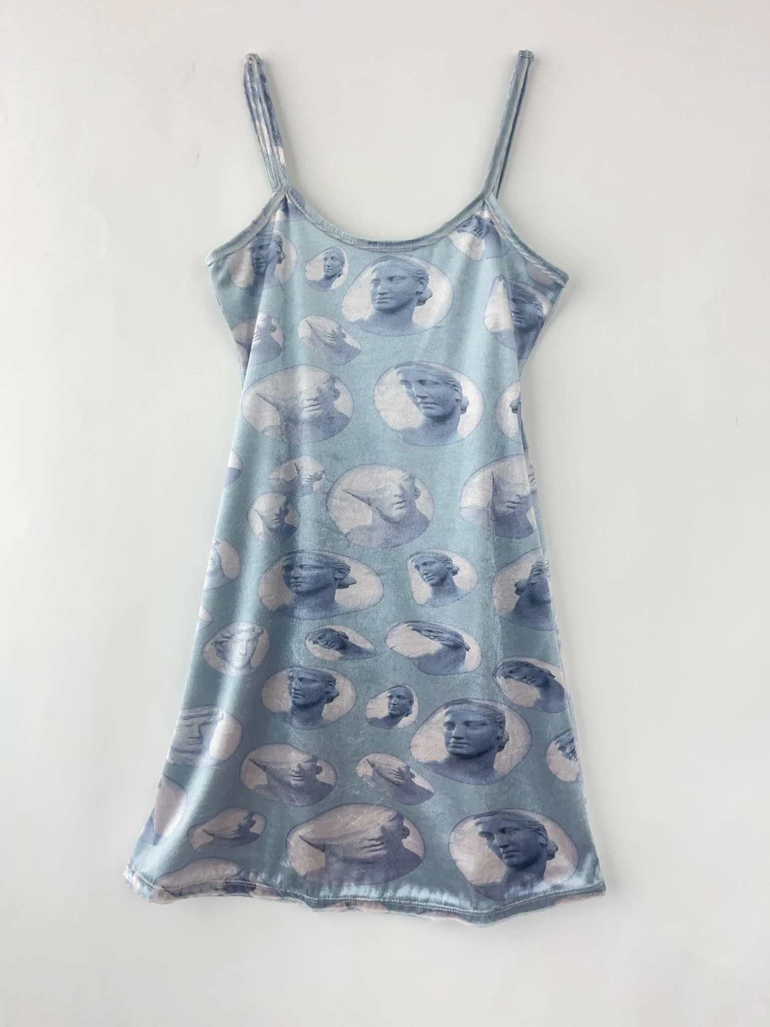 O-Mighty Goddess Print Slip Dress