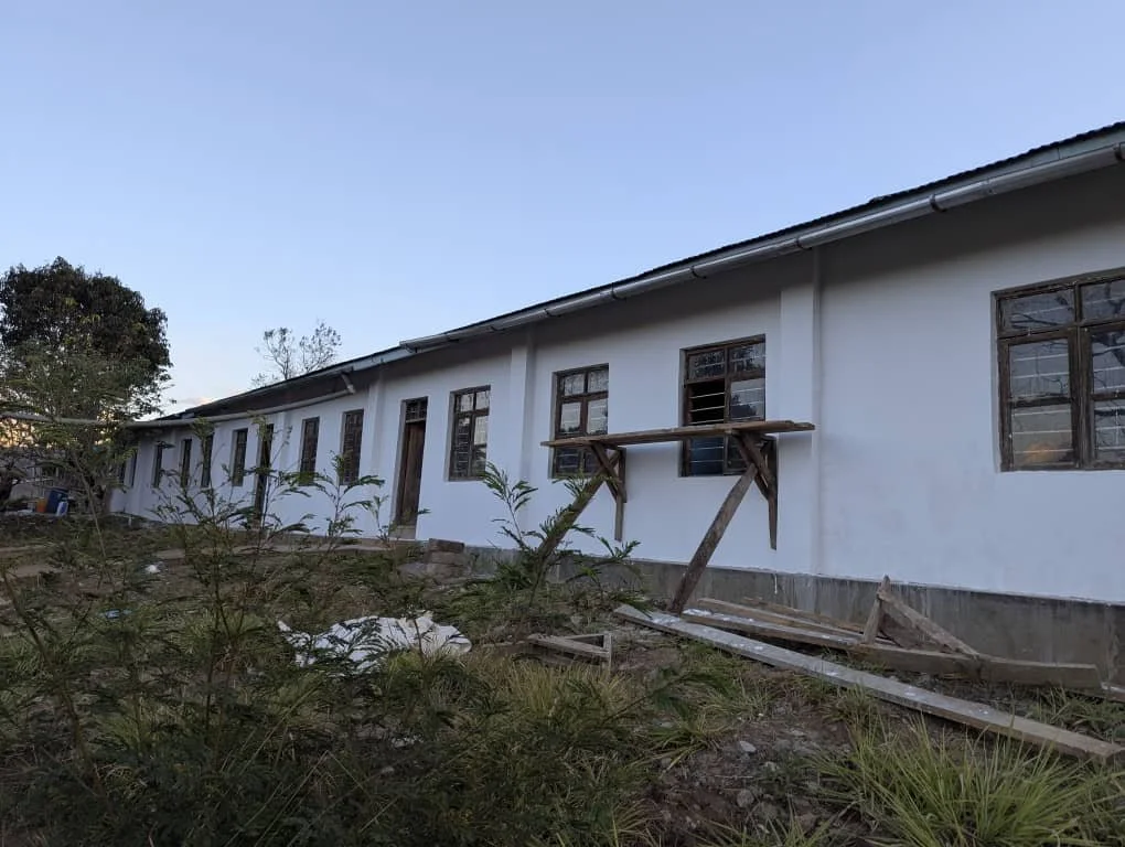 Painting externals of the Health Centre
