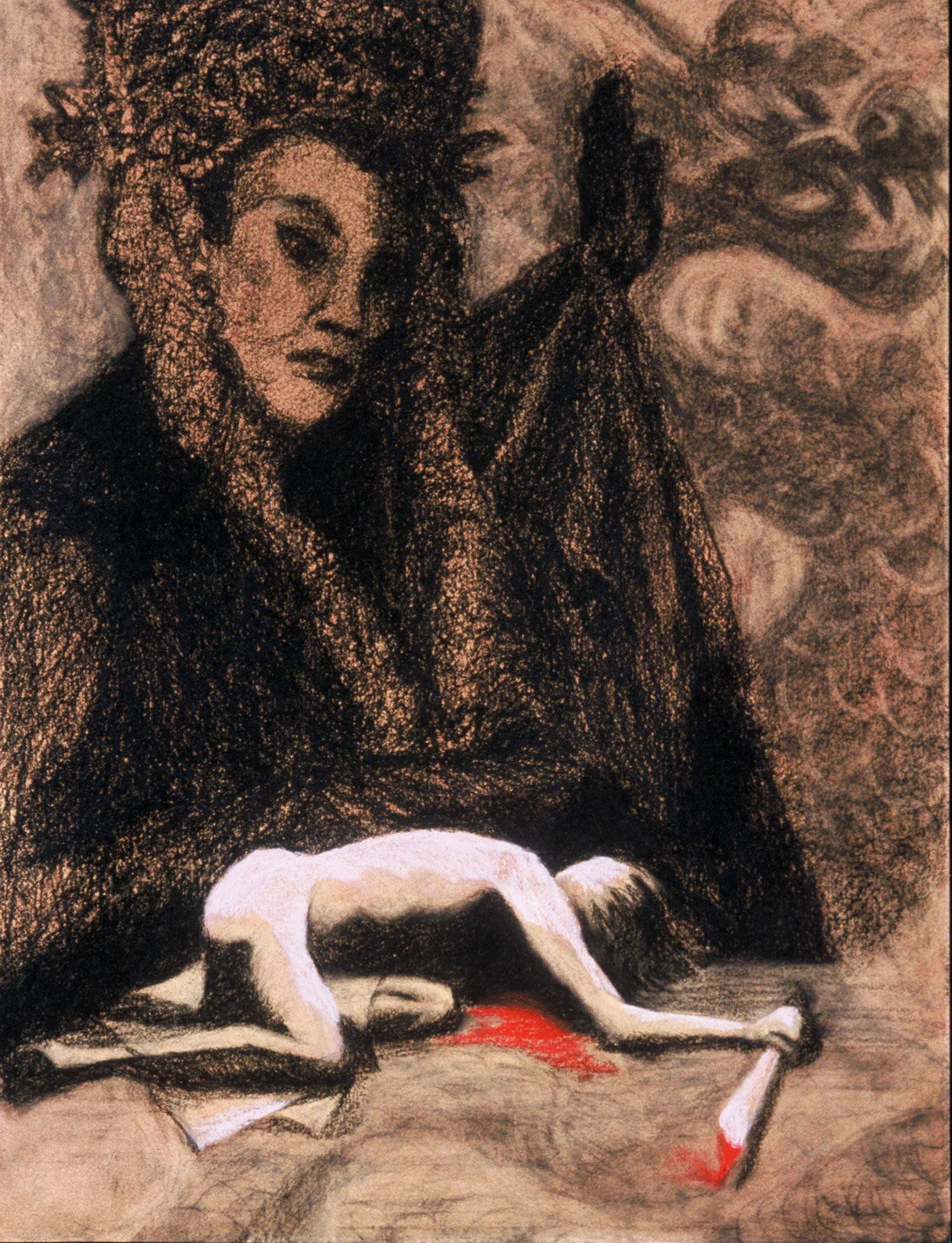 Aida's Jealousy , 24 x 18", Pastel on Paper, 2003