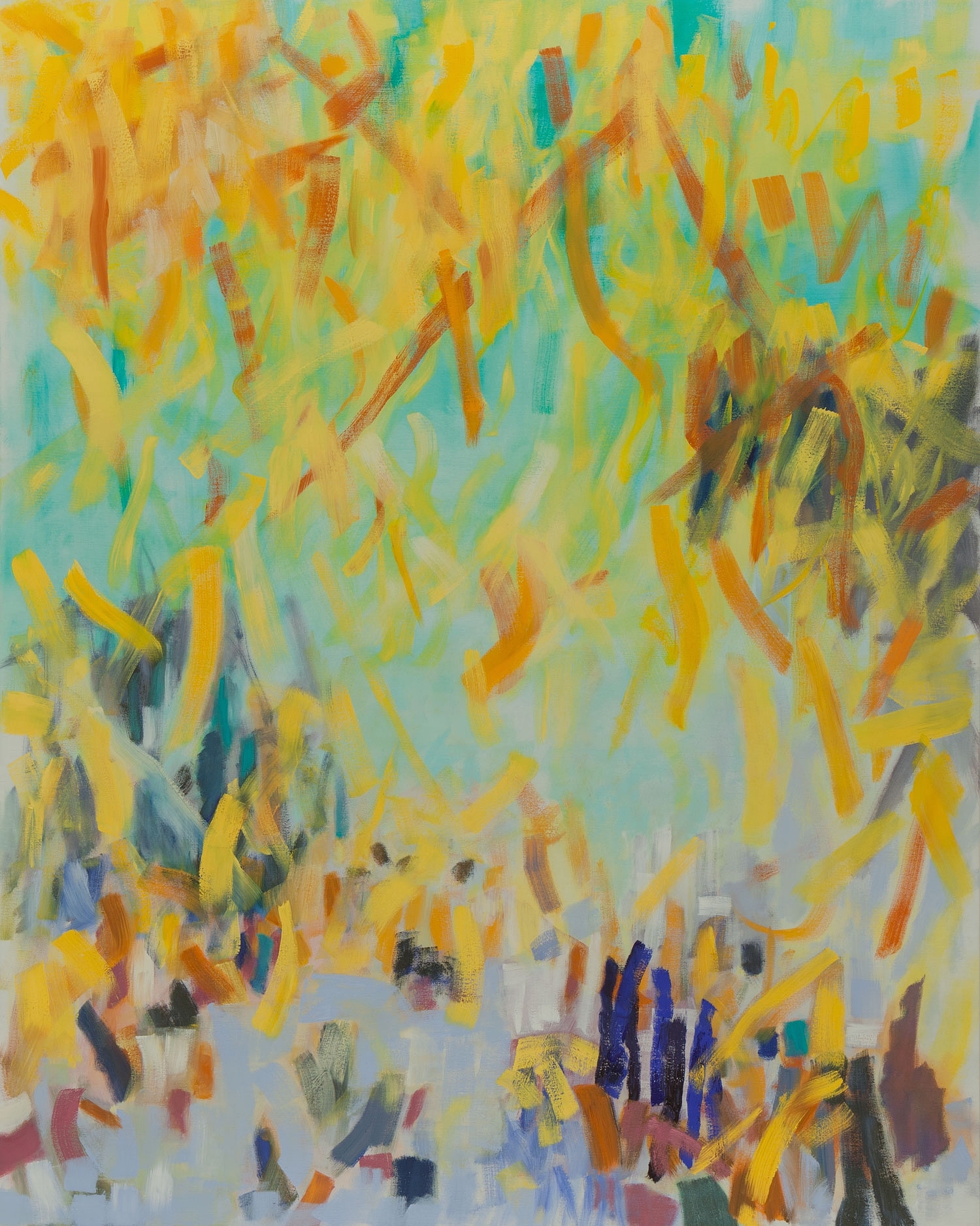   Scuba , 2014, oil on canvas, 48 x 60" 