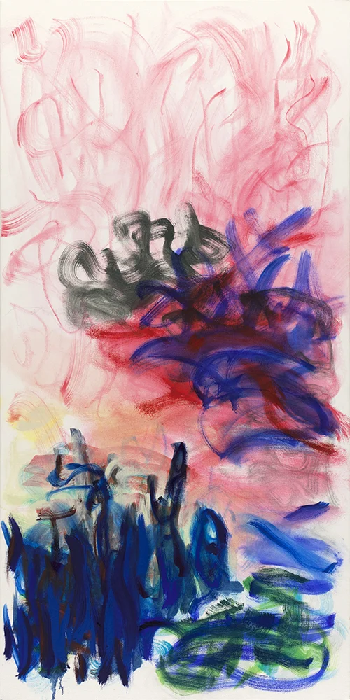 Untitled, 2015, oil on canvas, 18 x 36"