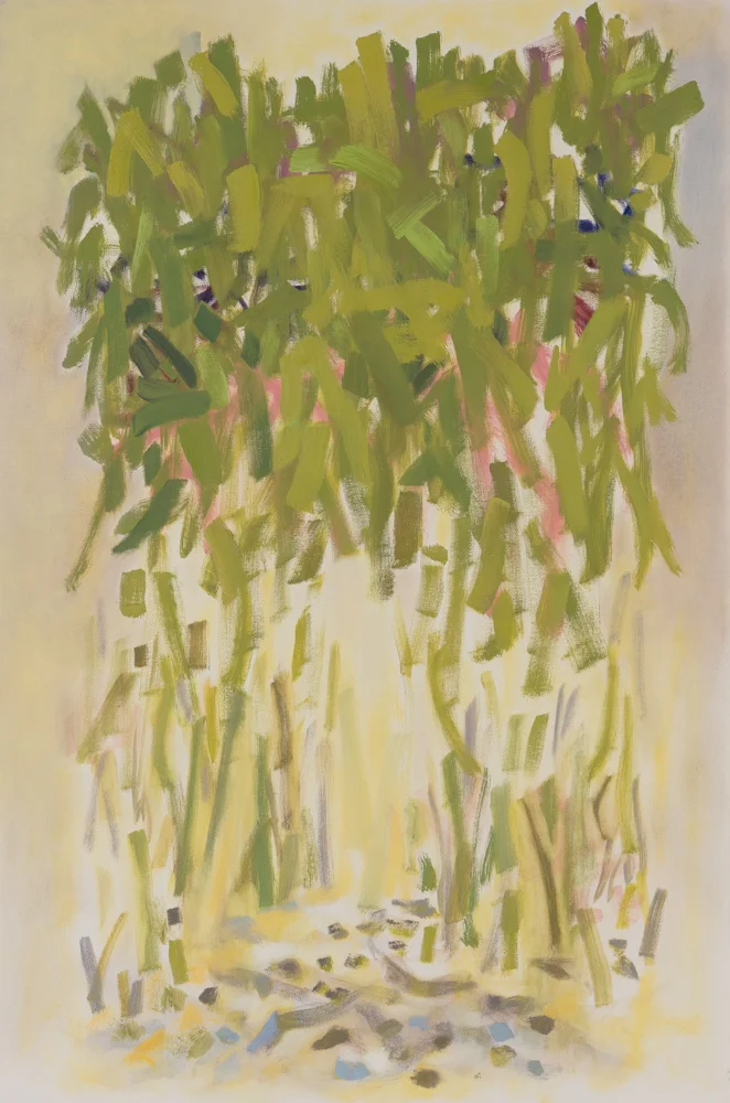 Bamboo , 2017, oil on canvas, 24 x 36"
