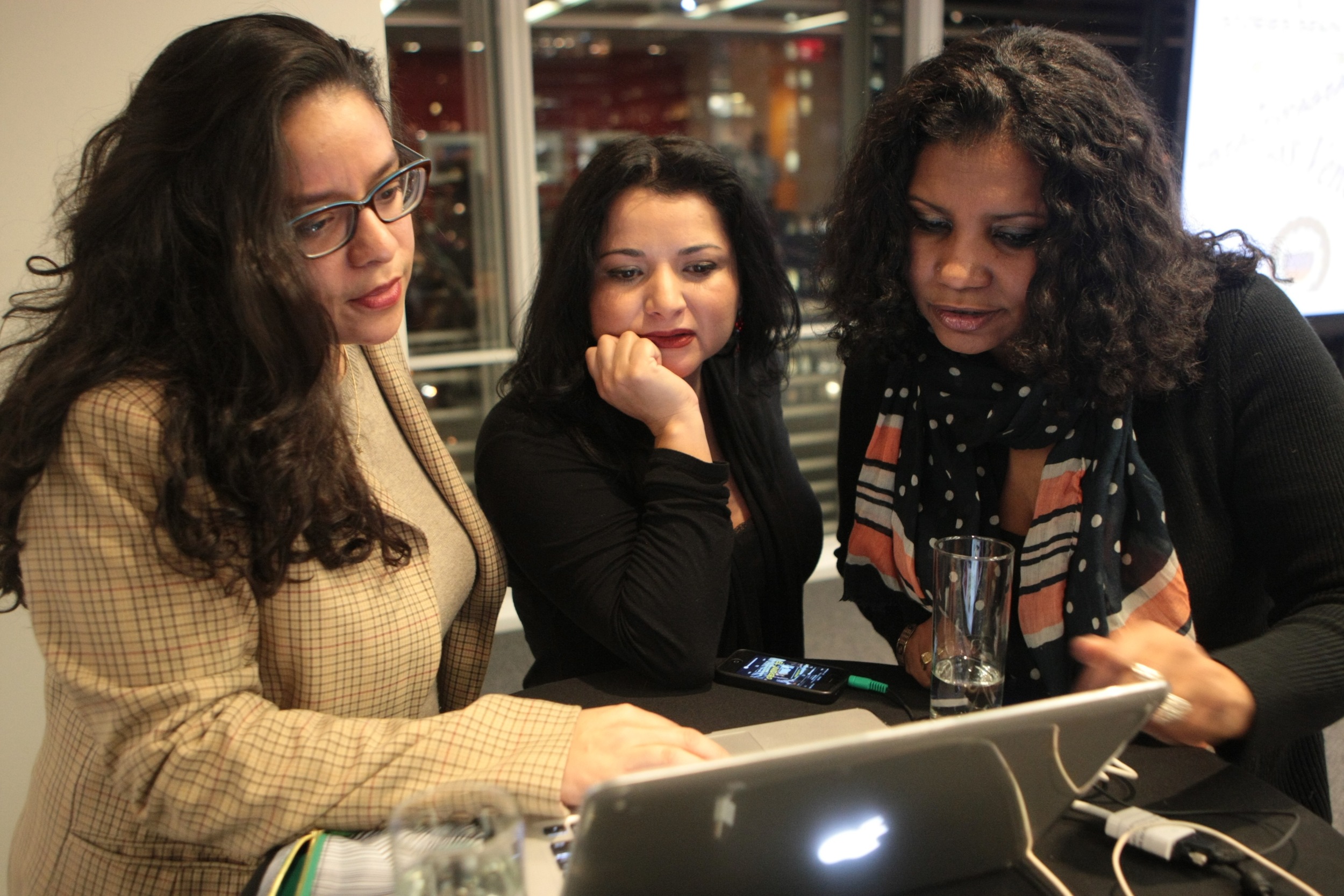 Sheila Maldonado, Macarena Hernández and Nelly Rosario