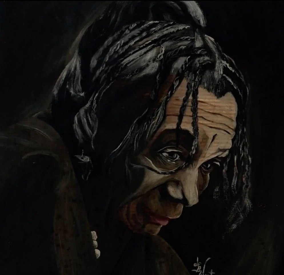 Artwork: Portrait of Beah Richards by Miss Lillie B. West