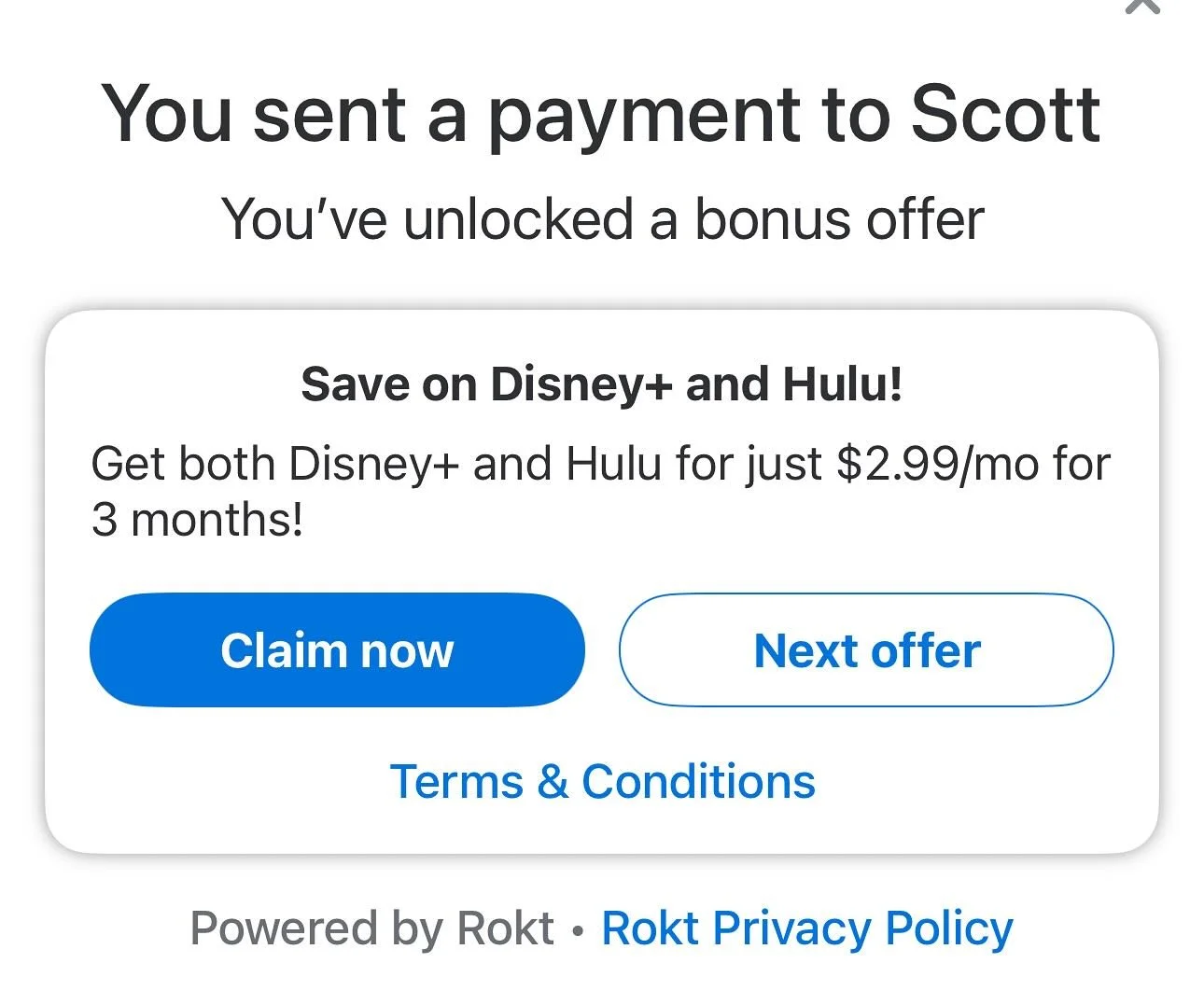 Read the room, Venmo