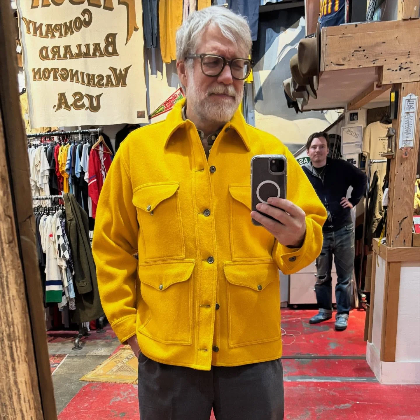 I like to pop into @barn.owl.vintage in Georgetown now and then to visit my friend @jpdand and see what new treasures they&rsquo;ve found, but this week was different. They had one of the all-time holy grails of Filson gear, the legendary Golden Crui