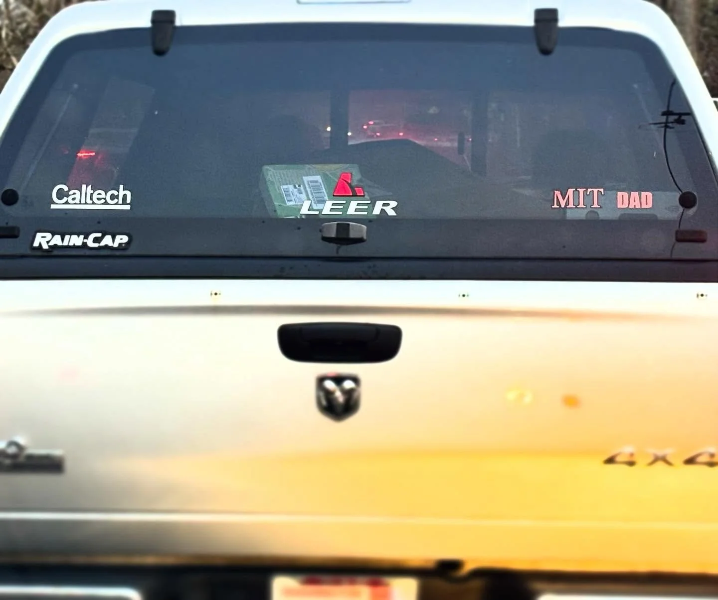 I think the kid that went to Caltech designed the sticker for the kid that went to MIT.
