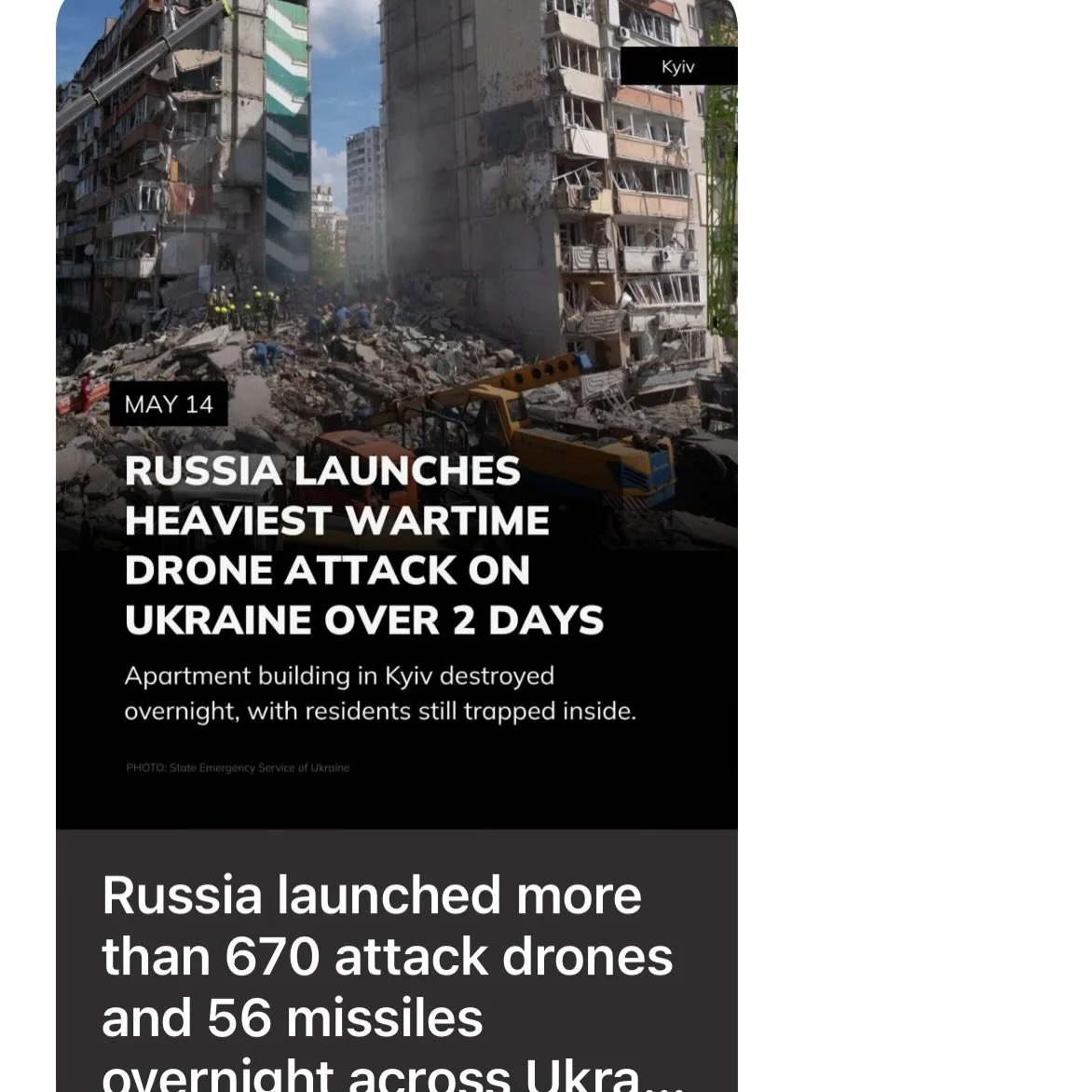Last night&rsquo;s drone and missile attack was one of the most intense of the entire war. I don&rsquo;t have a ton of drone and missile attacks to compare it to but I&rsquo;ll take their word for it.