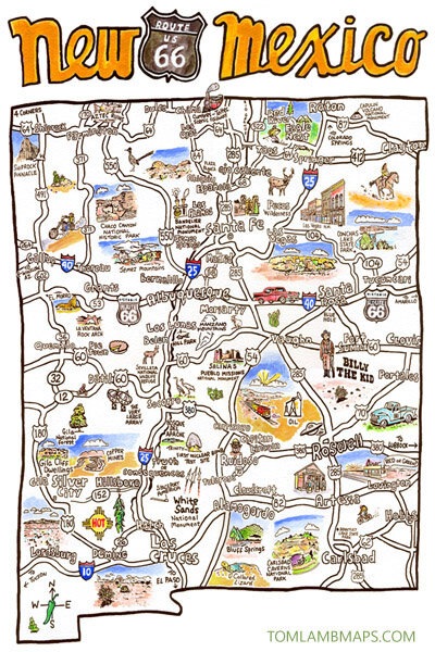 Map Cards / Postcards — TOM LAMB MAPS