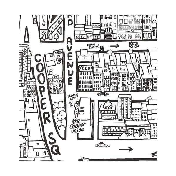 Echo Park Illustrated Map — TOM LAMB MAPS