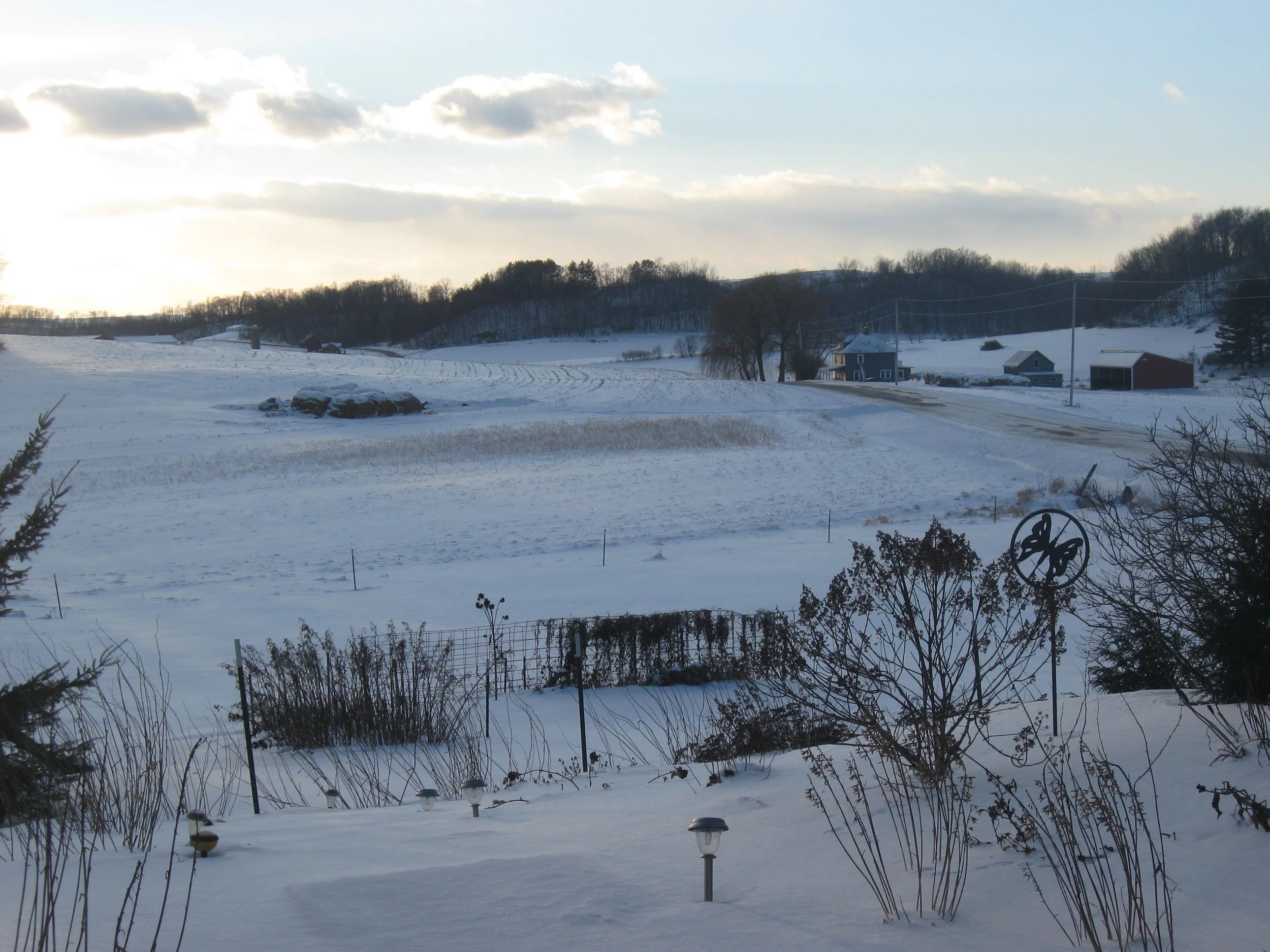 Our "gateway" for snowshoe adventures!