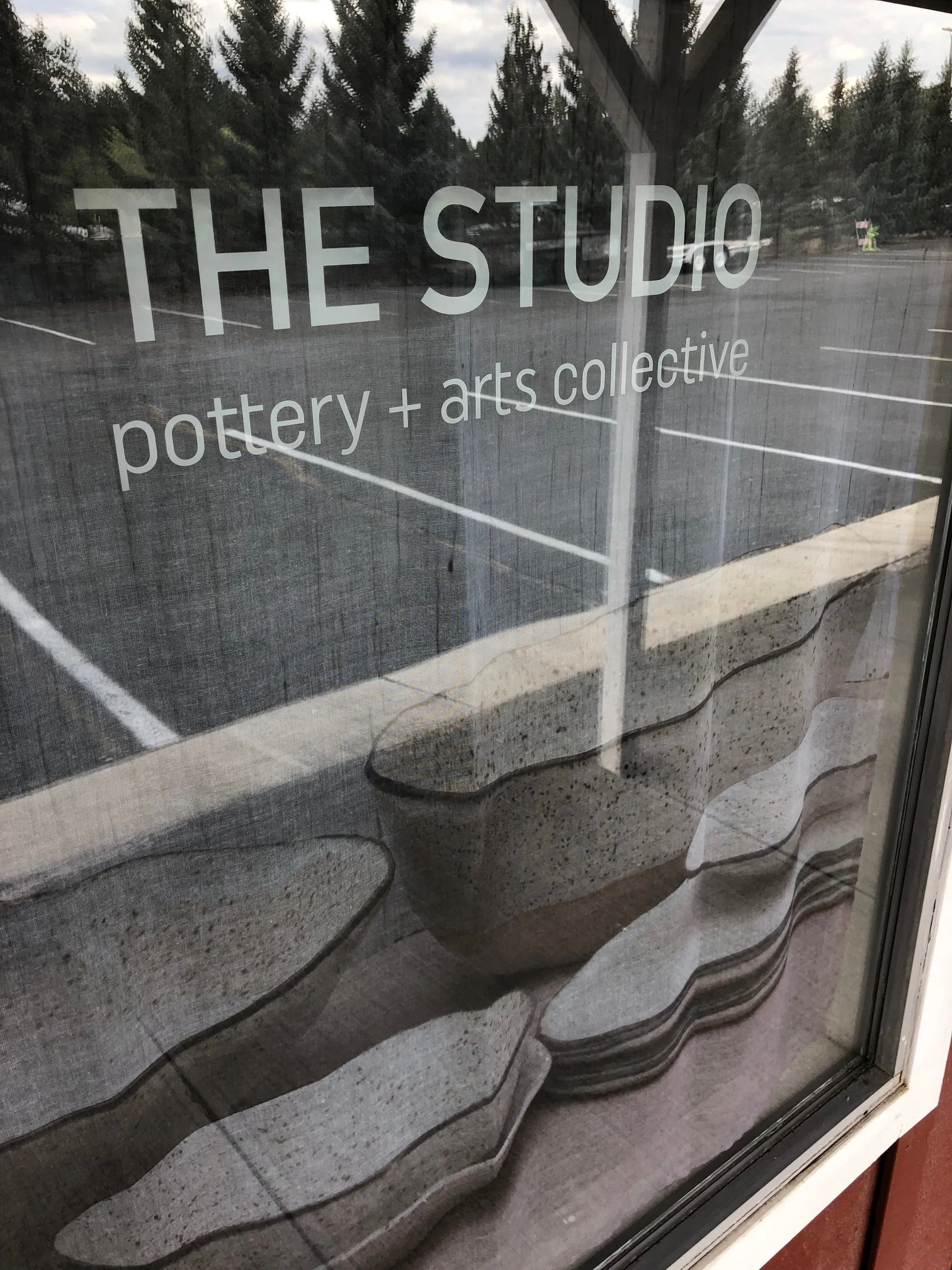 Signage for The Studio is, of course, printed on a beautiful fabric and still allows lights to fill the space.